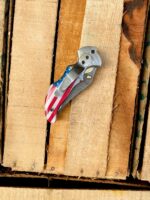 handmade damascus folding knife - Image 2