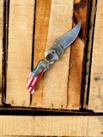 handmade damascus folding knife - Image 3