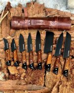 Handmade kitchen knife set