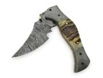 damascus folding knife - Image 2