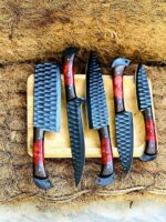 Handmade kitchen knife set