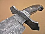 Handmade Damascus steel Bowie knife - Image 4