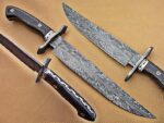 Handmade Damascus steel Bowie knife