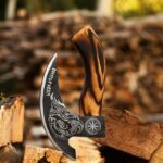 Customized Pizza Axe, Personalized Pizza Cutter Axe for Wedding, Birthday Gift, Beautiful Viking Axe, Handmade Axe - Image 2