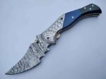 damascus folding knife - Image 4