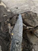 handmade damascus folding knife - Image 2