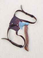 handmade damascus camping knife