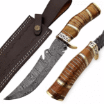 handmade damascus Bowie knife