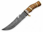 handmade damascus Bowie knife - Image 3