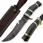 handmade damascus bowie