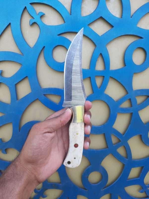 IMG-20220921-WA0041-600x800-1.jpg Handmade Damascus steel beautiful Hunting Camping knife - Image 1