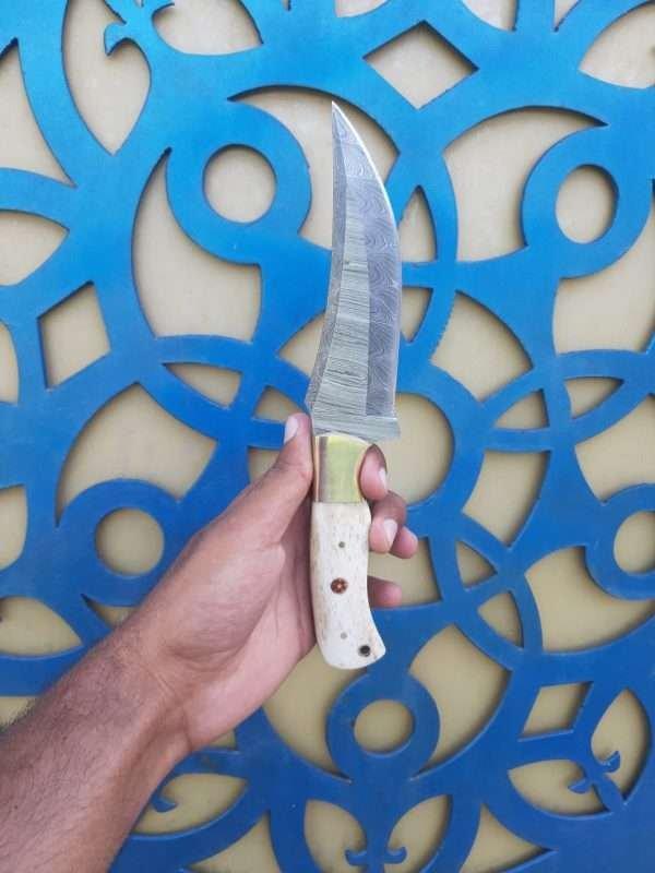 Handmade Damascus steel beautiful Hunting Camping knife - Image 3
