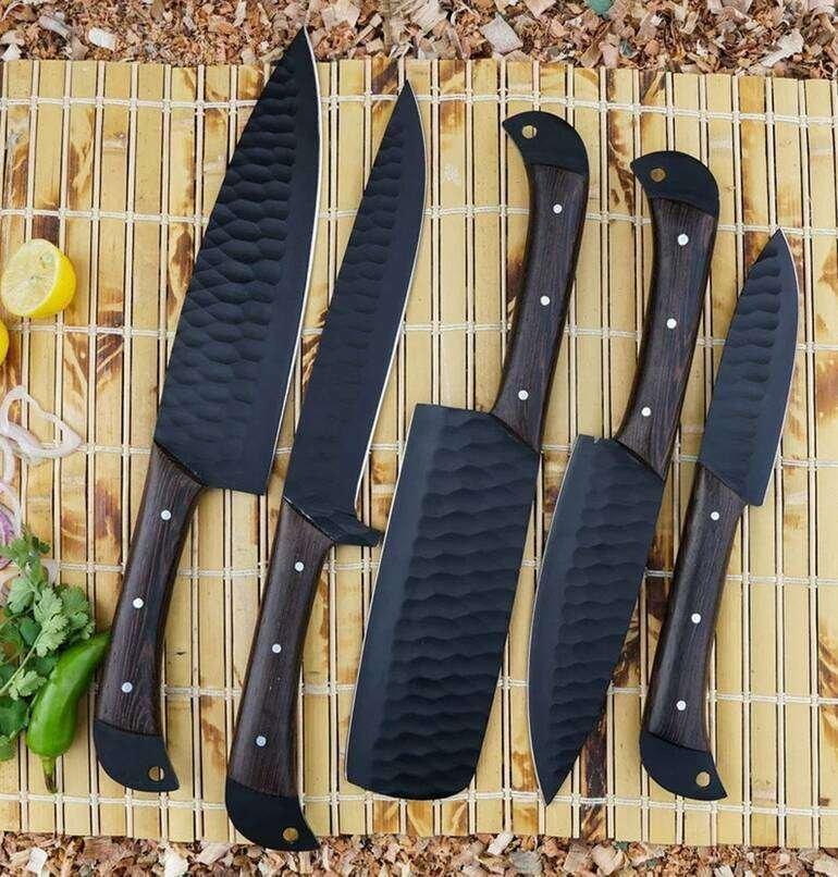 handmade kitchen knife set - Image 2
