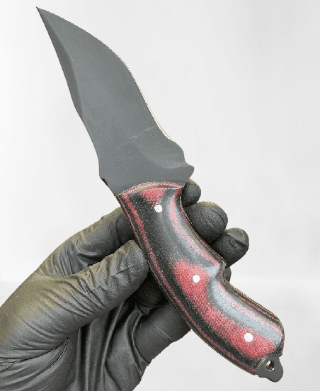 CUSTOM MADE D2 STEEL EDC HUNTING POWDER COATED BLADE KNIFE - Image 1